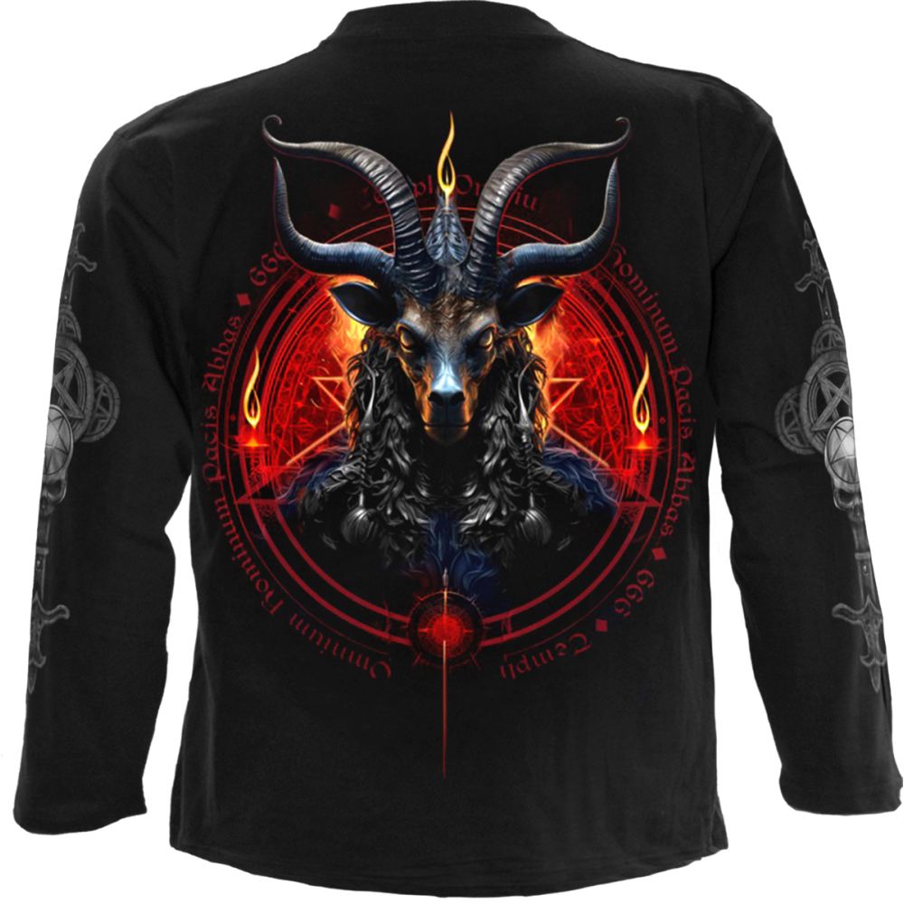 Spiral - Baphomet Lange ärmel top - Schwarz